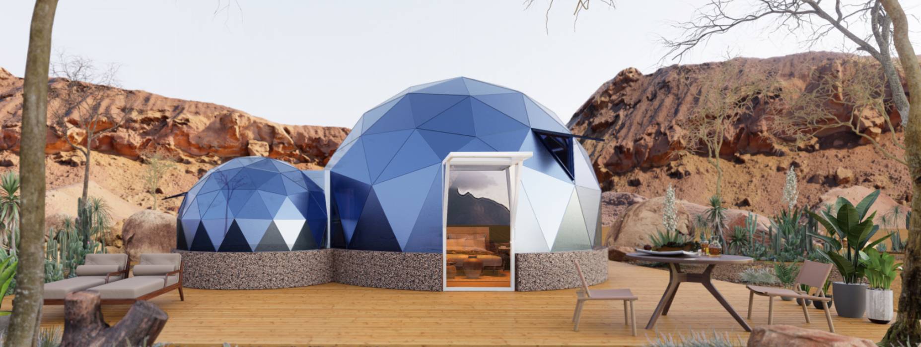 台山市球形智能光伏玻璃星空房